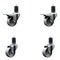 Service Caster 3'' Semi Steel Swivel 1-5/8'' Expanding Stem Caster Set 2 Total Lock Brakes, 4PK SCC-EXTTL20S315-SSR-2-S-2-158 - alternate 1